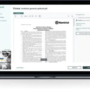 schermata della app di firma digitale online namirial sign premium