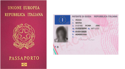 Passaporto o Patente